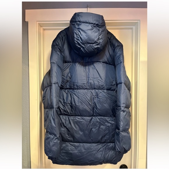 Columbia Puffect Parka Hooded Jacket Mens XL Navy Blue Puffer Insulated New Tags - Picture 9 of 16
